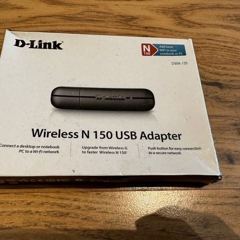 D-Link Wireless N 150 USB Adapter - ubrukt