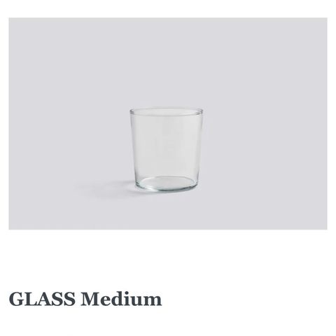 5 medium glass fra Hay