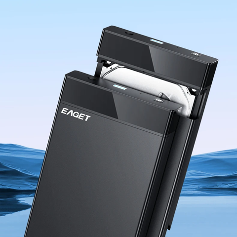 EAGET Aluminum 3.5" USB3.0 SATA External Hard Disk Drive Enclosure