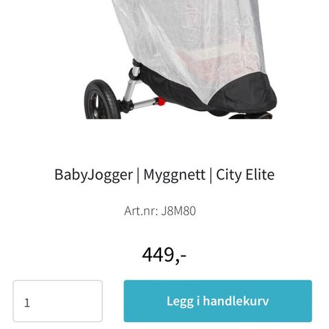 Baby jogger myggnett