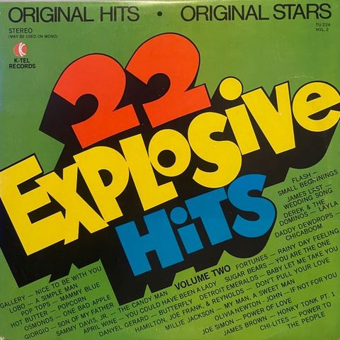 22 Explosive Hits, Vol 2    (K-Tel – TU 224 LP, Comp, Blu 1972)