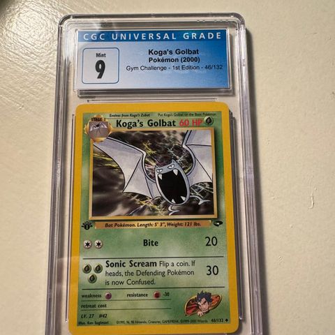 Vintage Slab - Koga's Golbat 1st Edition