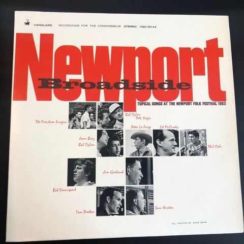 BROADSIDE AT NEWPORT FOLK FESTIVAL 1963 w/BOB DYLAN - Vinyl LP