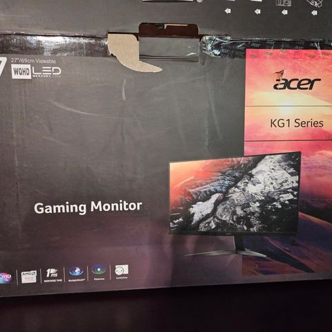 Acer 27" 1440p Gamingskjerm KG271UA
