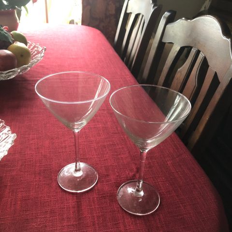 2 stk champagne glass/dessert glass kr50 pr stk