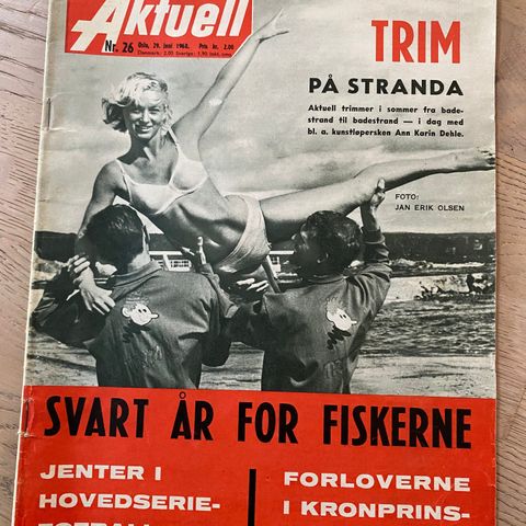 Aktuell 26-1968: Forlovere kronprins bryllupet A-L Wærness OL håp høyde