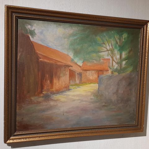 Sigurd Oftedal, (Sandnes),"Uthuset på Tresnes gård, Froland, 1937"