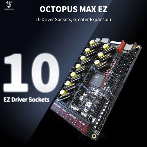 Ny i esken BTT BIQU Octopus Max EZ + 8stk EZ2209 drivers