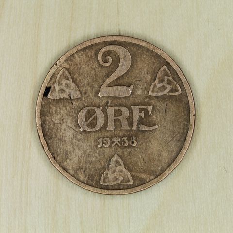 2 øre 1938 Norge   (1099)