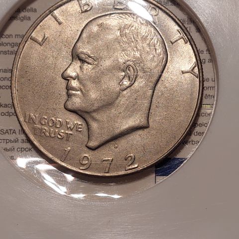 One dollar 1972  Eisenhower