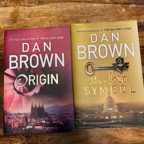 Dan Brown. Origin og The lost symbol