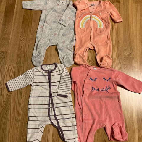 Varm pyjamas 68cm-6M