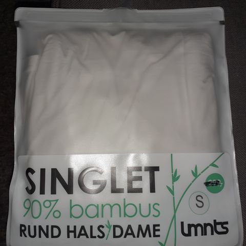 Singlet str S/ 90 % bambus