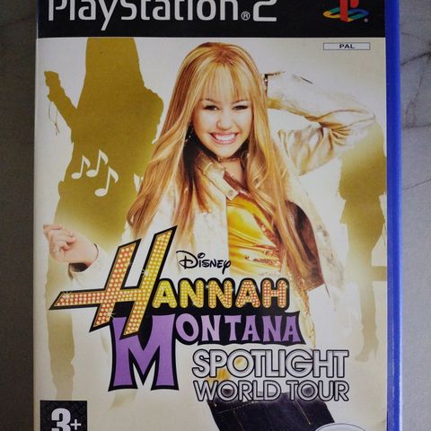 PS2 spill. Hanna Montana. Spotlight World Tour. På norsk.