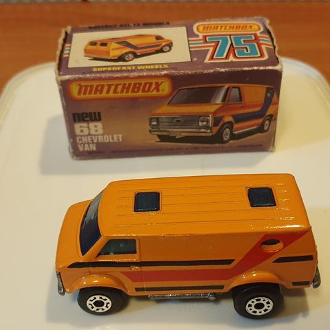 Matchbox nr 68. Chevrolet Van med eske