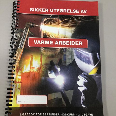 Bok: Lærebok for sertifiseringskurs i Varme arbeider