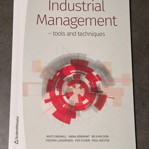 Industrial Management - tools and techniques