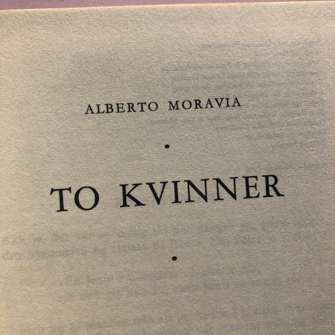 Alberto Moravia: To kvinner