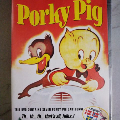 Dvd barnefilm. Pelle Pigg. 7 episoder. Walt Disney. Norsk tale.