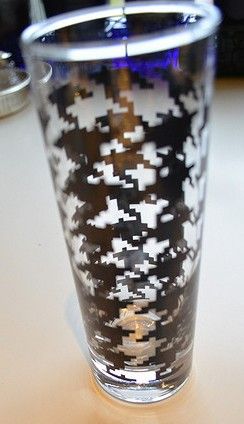 Glass til "longdrink" eller som Vase "Jacquard"-mønster Glass Vintage . trnd 19