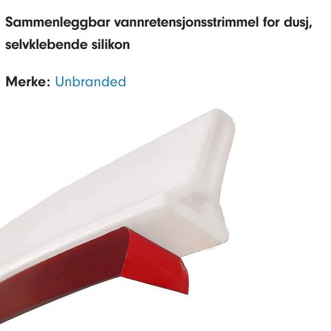 klebende vannstopper for dusj