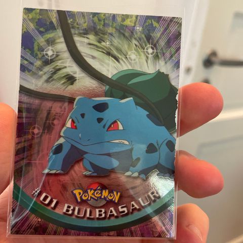 Pokemon kort - Bulbasaur #01 Topps Series 1 Holo