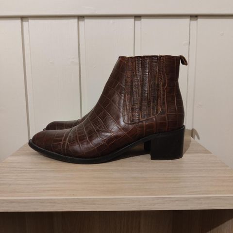 Camilla Pihl x Bianco, ankel boots, str 38 (nesten ny)