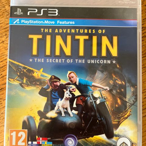 ps3 spill THE  ADVENTURES OF TINTIN MOVE barn