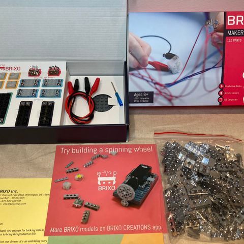 BRIXO Maker Kit, 115 parts, lego kompatibelt lys/motor/sensor kit