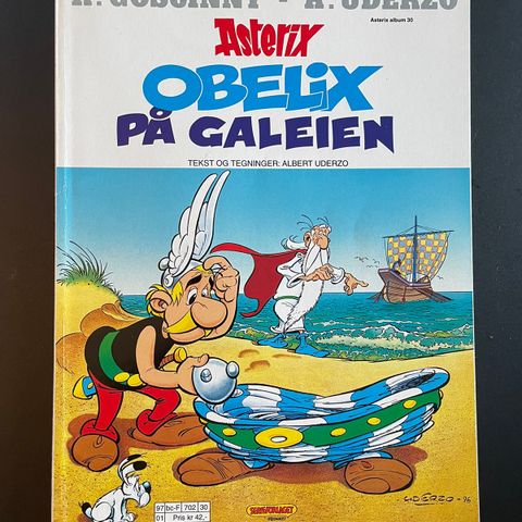 Asterix album nr. 30 - Obelix på galeien