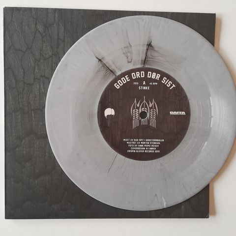 Gode ord dør sist - Stinke  7" Single hvit vinyl