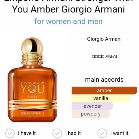 Emporio Armani SWY Amber - Middle East Exlusive