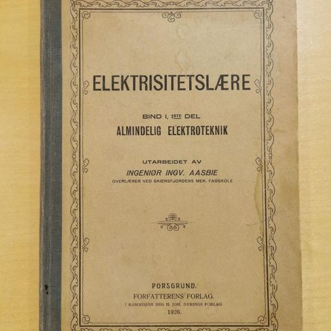 Elektrisitetslære. 1926