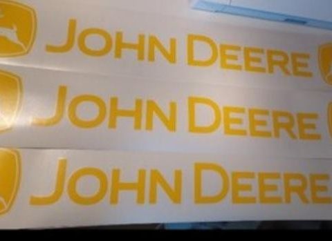 John Deere klistermerke 90 cm