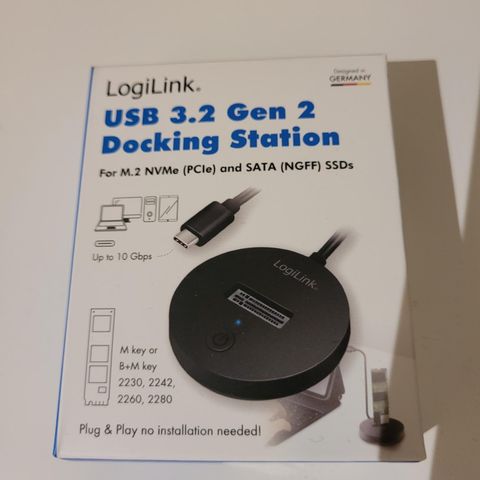 Logilink M.2 NVMe dokkingstasjon