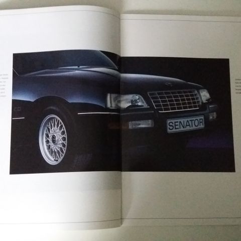 Opel SENATOR -brosjyre. (NORSK brosjyre)