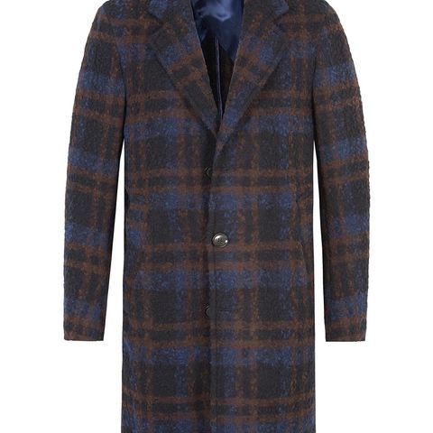 Oscar Jacobson Scala Buclé Check Coat Baby Alpacka