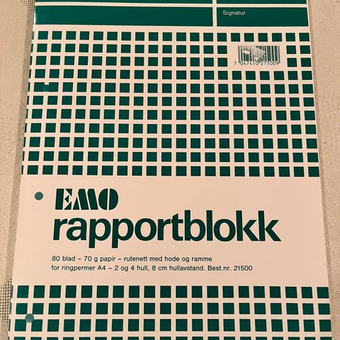 Rapportblokk