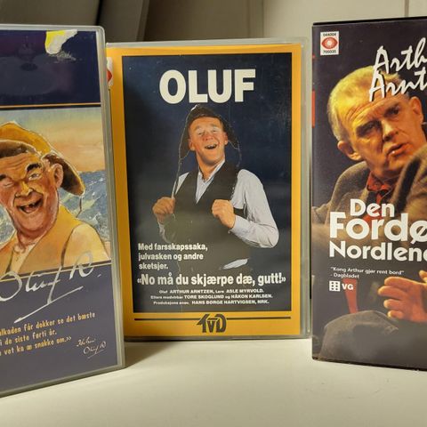 Oluf 3 stk VHS, 1 er NY!