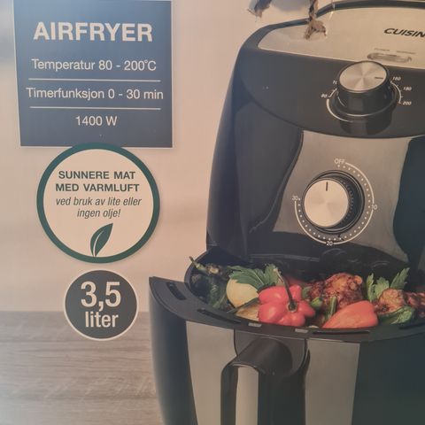 Airfyrer Cuisine 3.5 liter. Ubrukt!!