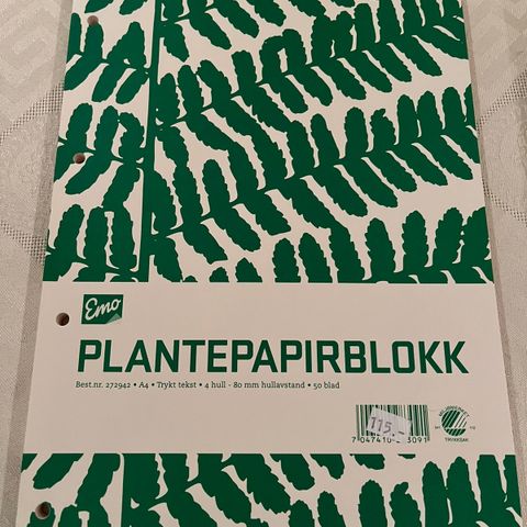 Plantepapirblokk, Herbarium blokk