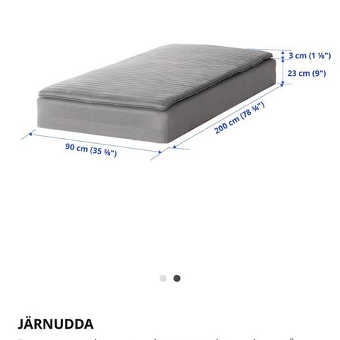 Rammemadrass 90x200, IKEA Järnudda med ben!