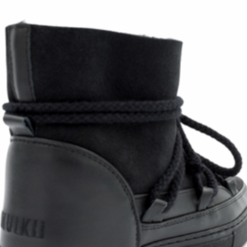 Black classic INUIKI vintersko sneakers 38,lite/pent brukt. 38.Saueull/