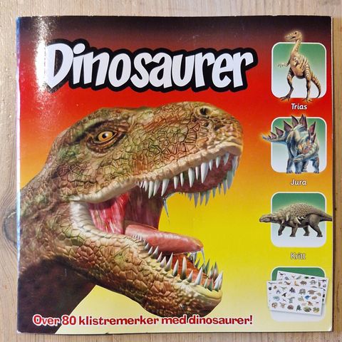 Dinosaur Klistremerkebok