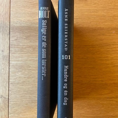 2 bøker:  av Anne Holt og Åsne Seierstad - nye