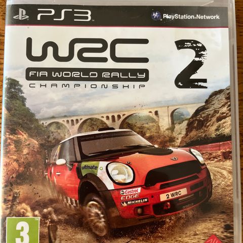 ps3 spill WRC 2 FIA WORLD RALLY CHAMPIONSHIP bil barn