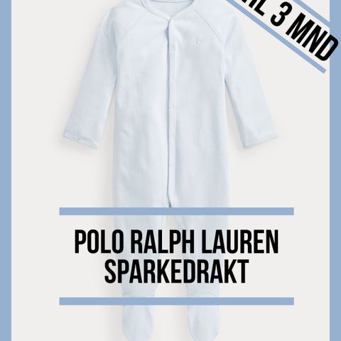 Ralph Lauren Baby drakt / heldress/ pysj