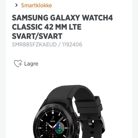 Galaxy watch classic 4 klokke 42mm