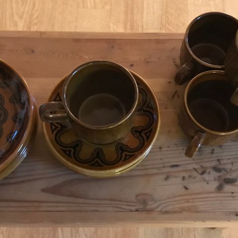 Servise til 6 personer vintage - retro - Bilton tableware -keramikk
