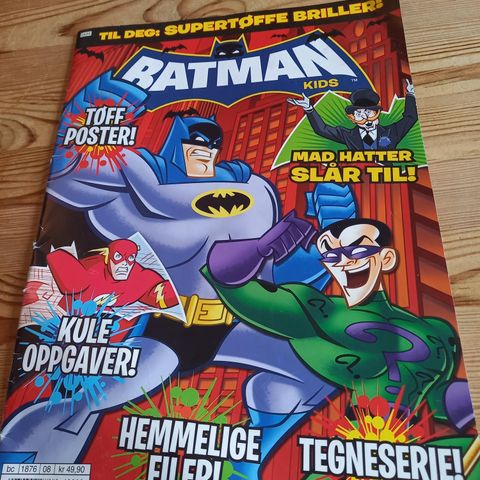 Batman Kids- Blad Med Tøff Plakat! Fra 2014